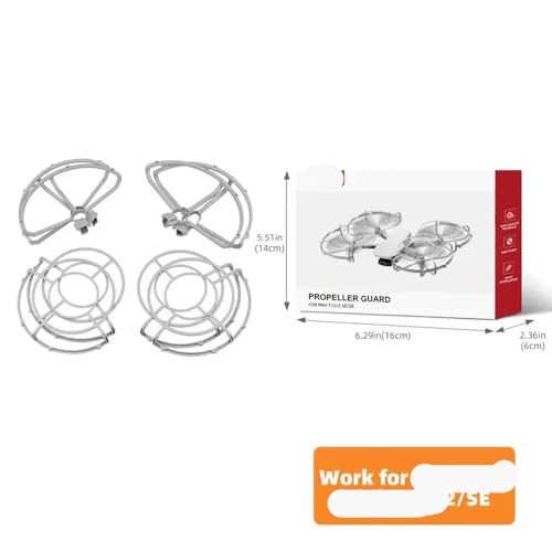JGHFReW Propellerschutz-Zubehör Kompatibel mit Drohnen, einschließlich Schnellverschluss-Schutzring Kompatibel mit kompatible Lüfter und(Propeller Guard B) von JGHFReW