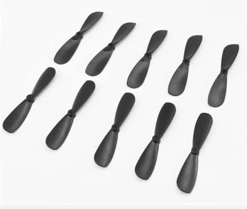 JGHFReW RC Fester Flügelflugzeug 614 715 Propeller 10 Stück Batch 46mm Plastikpropeller Ersatzteile kompatibel mit manuellem Wurfkondensator Flugzeugdroonenzubehör Austauschbarer Propeller von JGHFReW