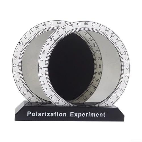 Polarisator- und Interferenzplatten-Set für pädagogische Lichtexperimente (Schwarzweiß) von JGmotorfi
