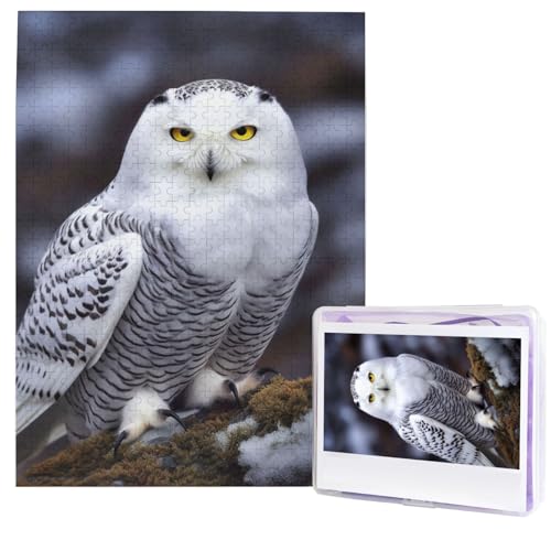 Arctic Owl Puzzle, 500 Teile, Holzpuzzle, personalisiertes Fotopuzzle für Erwachsene, Bilderpuzzles, Hochzeitspuzzle für Geburtstag, Valentinstag, Jahrestag Arctic Owl Puzzle, 500 Teile, Holzpuzzle, personalisiertes Fotopuzzle für Erwachsene, Bilderpuzzles, Hochzeitspuzzle für Geburtstag, Valentinstag, Jahrestag von JHLMN