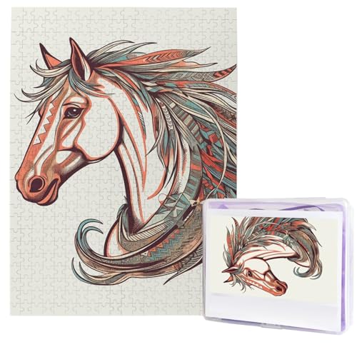 Cupid Arrow Love Horse Puzzle, 500 Teile, Holzpuzzle, personalisiertes Fotopuzzle für Erwachsene, Bildpuzzle, Hochzeitspuzzle für Geburtstag, Valentinstag, Jahrestag Cupid Arrow Love Horse Puzzle, 500 Teile, Holzpuzzle, personalisiertes Fotopuzzle für Erwachsene, Bildpuzzle, Hochzeitspuzzle für Geburtstag, Valentinstag, Jahrestag von JHLMN