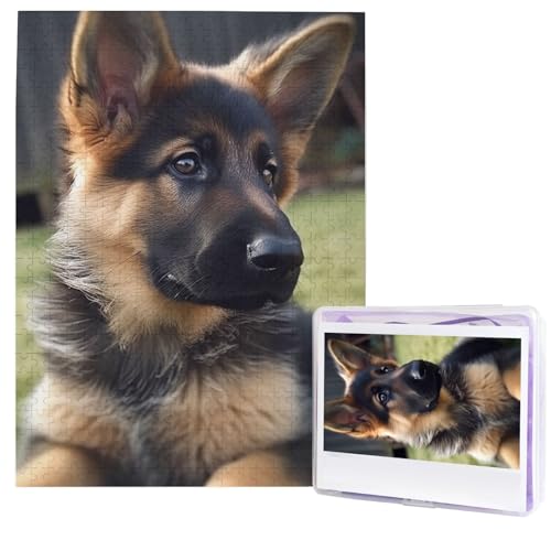 Deutscher Schäferhund, Welpe, Puzzle, 500 Teile, Holzpuzzle, personalisiertes Fotopuzzle für Erwachsene, Bildpuzzles, Hochzeitspuzzle für Geburtstag, Valentinstag, Jahrestag Deutscher Schäferhund, Welpe, Puzzle, 500 Teile, Holzpuzzle, personalisiertes Fotopuzzle für Erwachsene, Bildpuzzles, Hochzeitspuzzle für Geburtstag, Valentinstag, Jahrestag von JHLMN