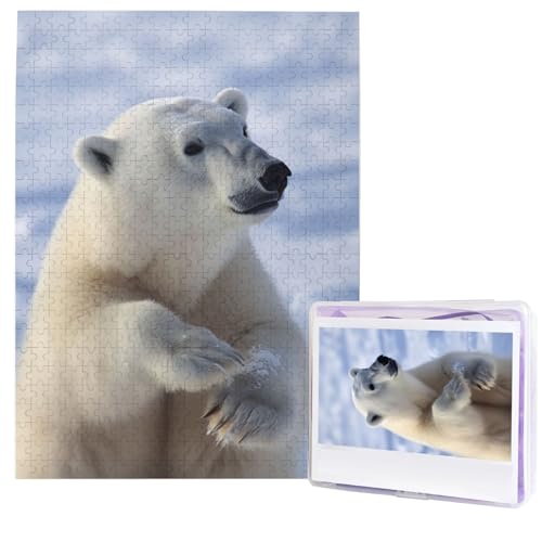 Eisbär-Puzzle, 500 Teile, Holzpuzzle, personalisiertes Fotopuzzle für Erwachsene, Bildpuzzles, Hochzeitspuzzle für Geburtstag, Valentinstag, Jahrestag Eisbär-Puzzle, 500 Teile, Holzpuzzle, personalisiertes Fotopuzzle für Erwachsene, Bildpuzzles, Hochzeitspuzzle für Geburtstag, Valentinstag, Jahrestag von JHLMN