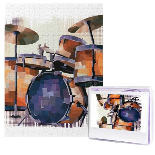 Jazz Drum Puzzle, 500 Teile, Holzpuzzle, personalisiertes Fotopuzzle für Erwachsene, Bildpuzzle, Hochzeitspuzzle für Geburtstag, Valentinstag, Jahrestag Jazz Drum Puzzle, 500 Teile, Holzpuzzle, personalisiertes Fotopuzzle für Erwachsene, Bildpuzzle, Hochzeitspuzzle für Geburtstag, Valentinstag, Jahrestag von JHLMN