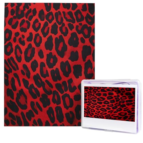 Rote Leopardenmuster-Puzzle, 500 Teile, Holzpuzzle, personalisiertes Fotopuzzle für Erwachsene, Bildpuzzle, Hochzeitspuzzle für Geburtstag, Valentinstag, Jahrestag Rote Leopardenmuster-Puzzle, 500 Teile, Holzpuzzle, personalisiertes Fotopuzzle für Erwachsene, Bildpuzzle, Hochzeitspuzzle für Geburtstag, Valentinstag, Jahrestag von JHLMN
