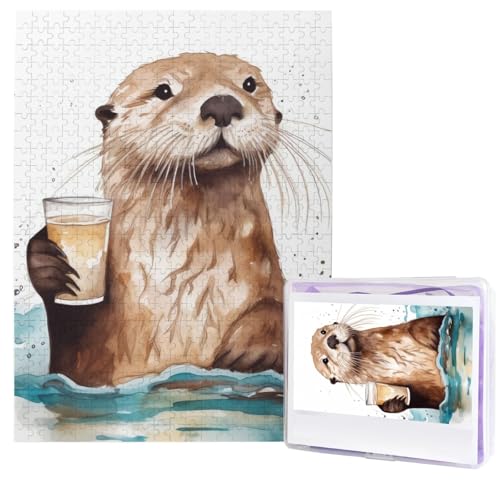 Sea Otter Puzzle, 500 Teile, Holzpuzzle, personalisiertes Fotopuzzle für Erwachsene, Bildpuzzles, Hochzeitspuzzle für Geburtstag, Valentinstag, Jahrestag Sea Otter Puzzle, 500 Teile, Holzpuzzle, personalisiertes Fotopuzzle für Erwachsene, Bildpuzzles, Hochzeitspuzzle für Geburtstag, Valentinstag, Jahrestag von JHLMN