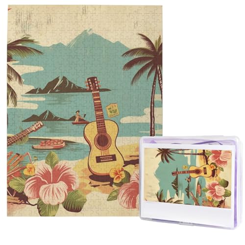 Vintage Hawaii Puzzle, 500 Teile, Holzpuzzle, personalisiertes Fotopuzzle für Erwachsene, Bildpuzzle, Hochzeitspuzzle für Geburtstag, Valentinstag, Jahrestag Vintage Hawaii Puzzle, 500 Teile, Holzpuzzle, personalisiertes Fotopuzzle für Erwachsene, Bildpuzzle, Hochzeitspuzzle für Geburtstag, Valentinstag, Jahrestag von JHLMN