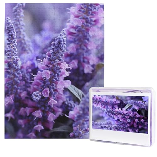 Violette Lavendelfarbene Blumen, Puzzle, 500 Teile, Holzpuzzle, personalisiertes Fotopuzzle für Erwachsene, Bilderpuzzle, Hochzeitspuzzle für Geburtstag, Valentinstag, Jahrestag Violette Lavendelfarbene Blumen, Puzzle, 500 Teile, Holzpuzzle, personalisiertes Fotopuzzle für Erwachsene, Bilderpuzzle, Hochzeitspuzzle für Geburtstag, Valentinstag, Jahrestag von JHLMN