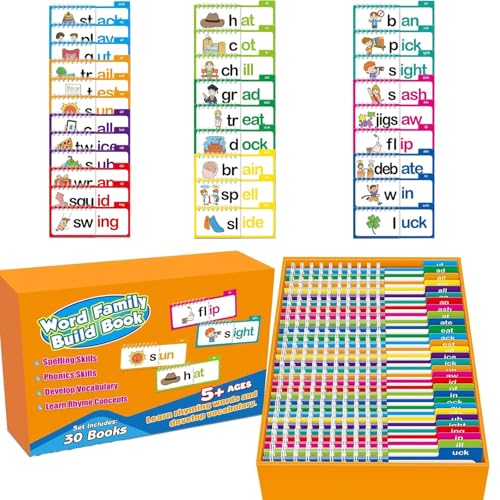 30 Lese Und Reim Daumenkinos, Vokabelkarten Englisch, Vokabelkarten Englisch Grundschule, Lernspiele Kleinkinder, Vokabelspiele Englisch, Wortfamilien Karteikarten, ABC Vokabelkarten von JIABAOZ