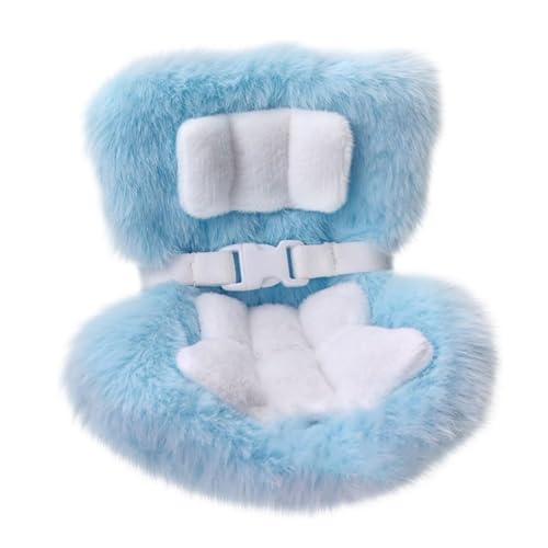 Car Decorations, Car Seat for Dolls with Soft Furry Cushion, Have a Seat Clips onto Car Air Vent, Includes Seat Leg for Desktop Display for Fans and Doll Collectors (Blue) von JIABAOZ