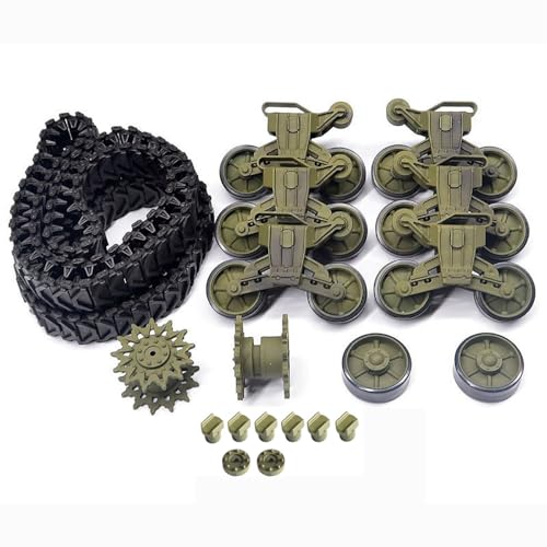 JIAFANRC Kunststoff Track Hauptrad Vollset für HL Henglong 3898 1/16 RC Panzer USA M4A3 Sherman JIAFANRC Kunststoff Track Hauptrad Vollset für HL Henglong 3898 1/16 RC Panzer USA M4A3 Sherman von JIAFANRC