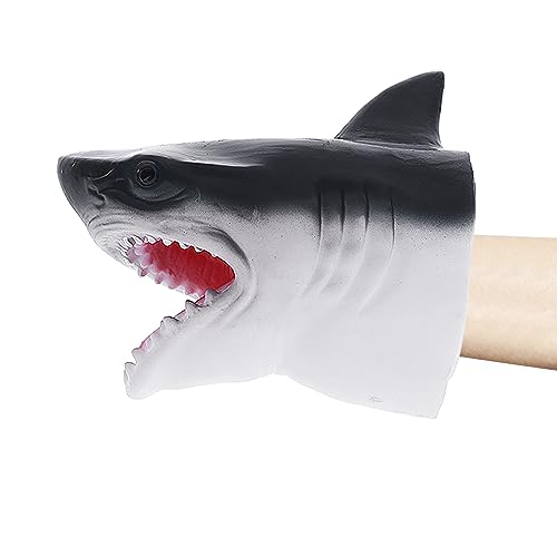 7 Zoll Realistische Hai Handpuppe Tierhandpuppen Hand Shark Spielzeug Kinder Spaß Spielzeug Handpuppe Spielzeug Realistischer Haikopf für Kinder Geschenk von JIAHG