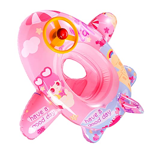 Baby Schwimmring, Kleinkinder Schwimmsitz, Automobil Schwimmring, Baby Schwimmhilfe mit Lenkrad-Griff, Kinder Schwimmreifen, Schwimmn Schwimmtrainer, Kinderboot für Kinder von 1-5 Jahre alt von JIAHG