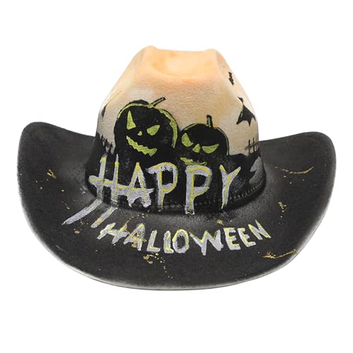 JIAHG Halloween Cowboyhut Unisex Strohhut Herren Westernhut Party Weihnachten Abschlussball Panamahut Piratenhut (Farbe 3) von JIAHG