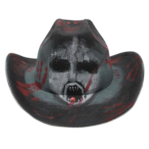 JIAHG Halloween Cowboyhut Unisex Strohhut Herren Westernhut Party Weihnachten Abschlussball Panamahut Piratenhut (Farbe 5) von JIAHG
