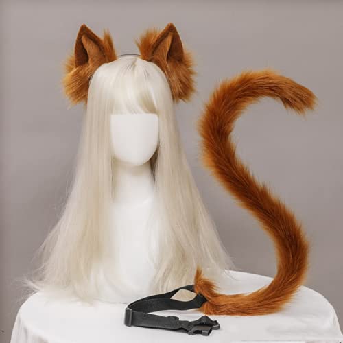 JIAHG Halloween Kostüme Plüsch Katzenohren katzenschwanz Cosplay Set katzenschwanz und Ohren Katzenohren Ohren Haarspange Headwear Damen Halloween Fasching Karneval Cosplay Frauen JIAHG Halloween Kostüme Plüsch Katzenohren katzenschwanz Cosplay Set katzenschwanz und Ohren Katzenohren Ohren Haarspange Headwear Damen Halloween Fasching Karneval Cosplay Frauen von JIAHG