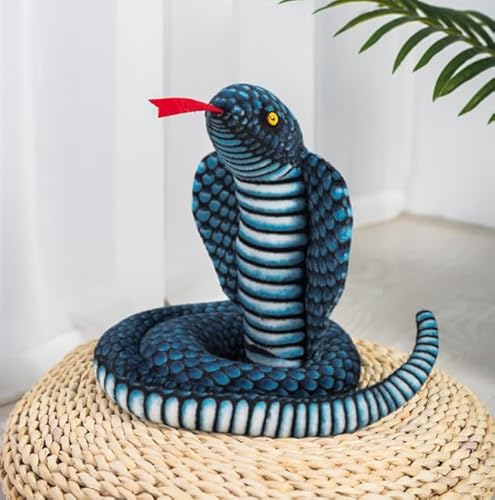 JIAHG Plüschtier Riesige Kobra Schlange Kuscheltier Schlange Tier Plüschtier Realistische Stofftier Kobra Schlange Plüsch Spielzeug Geschenke für Geburtstag Party Streich Requisiten,110cm JIAHG Plüschtier Riesige Kobra Schlange Kuscheltier Schlange Tier Plüschtier Realistische Stofftier Kobra Schlange Plüsch Spielzeug Geschenke für Geburtstag Party Streich Requisiten,110cm von JIAHG