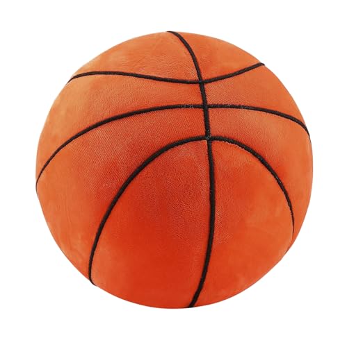 JIAHG Plüsch Basketball, weiche Basketball Stuhlkissen, 22cm Plüsch Basketball Spielzeug, 3D-Ballförmiges Wurfkissen, Sport-Themenkissen für Kinderzimmer Dekoration, Geschenk für Kinder JIAHG Plüsch Basketball, weiche Basketball Stuhlkissen, 22cm Plüsch Basketball Spielzeug, 3D-Ballförmiges Wurfkissen, Sport-Themenkissen für Kinderzimmer Dekoration, Geschenk für Kinder von JIAHG