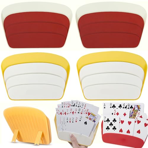 JIAMIAN 4 Stück Kartenhalter Kinder, Playing Cards, Spielkartenhalter,Freisprech Kartenständer, Stehender Pokerhalter, Bridge Und Gesellschaftsspiele, Tragbarer Pokerkartenhalter JIAMIAN 4 Stück Kartenhalter Kinder, Playing Cards, Spielkartenhalter,Freisprech Kartenständer, Stehender Pokerhalter, Bridge Und Gesellschaftsspiele, Tragbarer Pokerkartenhalter von JIAMIAN