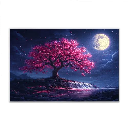 Puzzle 1000 Teile Baum Mond Puzzle Erwachsene Anspruchsvoll, Klassische Holzpuzzle Erwachsene, Puzzlespiele für Die Ganze Familie, Wooden Jigsaw Puzzel ab 14 Jahre für Junge Mädchen für Geschenke D-8 Puzzle 1000 Teile Baum Mond Puzzle Erwachsene Anspruchsvoll, Klassische Holzpuzzle Erwachsene, Puzzlespiele für Die Ganze Familie, Wooden Jigsaw Puzzel ab 14 Jahre für Junge Mädchen für Geschenke D-8 von JIANFREY