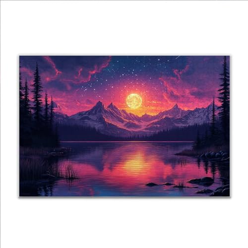 Puzzle 1000 Teile Landschaft Sonnenuntergang Puzzle Erwachsene Anspruchsvoll, Klassische Holzpuzzle Erwachsene, Puzzlespiele für Die Ganze Familie, Jigsaw Puzzel ab 14 Jahre für Junge Mädchen M-7 Puzzle 1000 Teile Landschaft Sonnenuntergang Puzzle Erwachsene Anspruchsvoll, Klassische Holzpuzzle Erwachsene, Puzzlespiele für Die Ganze Familie, Jigsaw Puzzel ab 14 Jahre für Junge Mädchen M-7 von JIANFREY