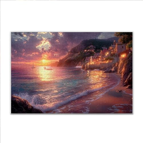 Puzzle 1000 Teile Strand Sonnenuntergang Puzzle Erwachsene Anspruchsvoll, Klassische Holzpuzzle Erwachsene, Puzzlespiele für Die Ganze Familie, Wooden Jigsaw Puzzel ab 14 Jahre für Junge Mädchen N-51 Puzzle 1000 Teile Strand Sonnenuntergang Puzzle Erwachsene Anspruchsvoll, Klassische Holzpuzzle Erwachsene, Puzzlespiele für Die Ganze Familie, Wooden Jigsaw Puzzel ab 14 Jahre für Junge Mädchen N-51 von JIANFREY