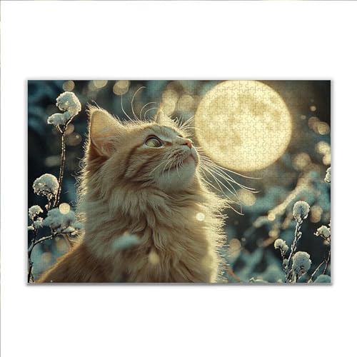 Puzzle 2000 Teile Katze Mond Puzzle Erwachsene Anspruchsvoll, Klassische Holzpuzzle Erwachsene, Puzzlespiele für Die Ganze Familie, Wooden Jigsaw Puzzel ab 14 Jahre für Junge Mädchen für Geschenke L-5 Puzzle 2000 Teile Katze Mond Puzzle Erwachsene Anspruchsvoll, Klassische Holzpuzzle Erwachsene, Puzzlespiele für Die Ganze Familie, Wooden Jigsaw Puzzel ab 14 Jahre für Junge Mädchen für Geschenke L-5 von JIANFREY