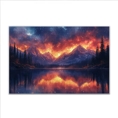 Puzzle 2000 Teile Landschaft Fantasie Puzzle Erwachsene Anspruchsvoll, Klassische Holzpuzzle Erwachsene, Puzzlespiele für Die Ganze Familie, Wooden Jigsaw Puzzel ab 14 Jahre für Junge Mädchen C-5 von JIANFREY