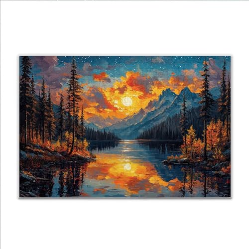 Puzzle 2000 Teile Landschaft Sonnenuntergang Puzzle Erwachsene Anspruchsvoll, Klassische Holzpuzzle Erwachsene, Puzzlespiele für Die Ganze Familie, Jigsaw Puzzel ab 14 Jahre für Junge Mädchen T-6 Puzzle 2000 Teile Landschaft Sonnenuntergang Puzzle Erwachsene Anspruchsvoll, Klassische Holzpuzzle Erwachsene, Puzzlespiele für Die Ganze Familie, Jigsaw Puzzel ab 14 Jahre für Junge Mädchen T-6 von JIANFREY