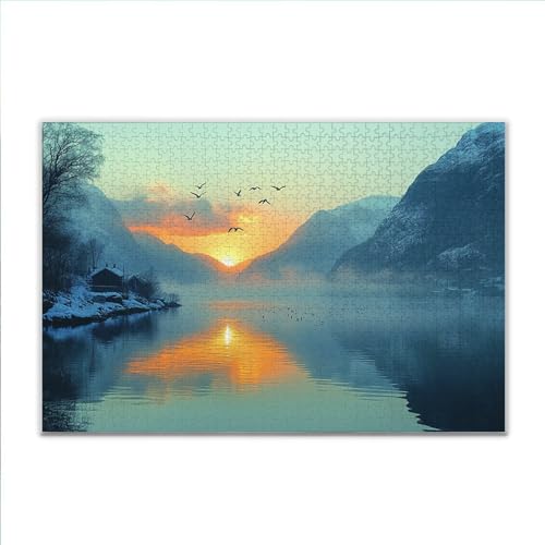 Puzzle 2000 Teile Sonnenuntergang Landschaft Puzzle Erwachsene Anspruchsvoll, Klassische Holzpuzzle Erwachsene, Puzzlespiele für Die Ganze Familie, Jigsaw Puzzel ab 14 Jahre für Junge Mädchen F-3 Puzzle 2000 Teile Sonnenuntergang Landschaft Puzzle Erwachsene Anspruchsvoll, Klassische Holzpuzzle Erwachsene, Puzzlespiele für Die Ganze Familie, Jigsaw Puzzel ab 14 Jahre für Junge Mädchen F-3 von JIANFREY