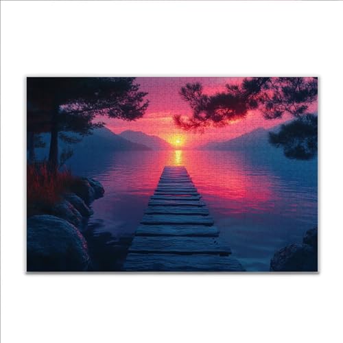 Puzzle 2000 Teile Sonnenuntergang Landschaft Puzzle Erwachsene Anspruchsvoll, Klassische Holzpuzzle Erwachsene, Puzzlespiele für Die Ganze Familie, Jigsaw Puzzel ab 14 Jahre für Junge Mädchen Y-4 Puzzle 2000 Teile Sonnenuntergang Landschaft Puzzle Erwachsene Anspruchsvoll, Klassische Holzpuzzle Erwachsene, Puzzlespiele für Die Ganze Familie, Jigsaw Puzzel ab 14 Jahre für Junge Mädchen Y-4 von JIANFREY