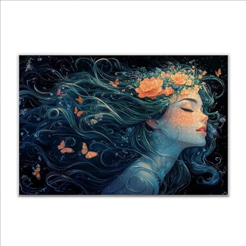 Puzzle 300 Teile Frau Blume Puzzle Erwachsene Anspruchsvoll, Klassische Holzpuzzle Erwachsene, Puzzlespiele für Die Ganze Familie, Wooden Jigsaw Puzzel ab 14 Jahre für Junge Mädchen für Geschenke W-9 Puzzle 300 Teile Frau Blume Puzzle Erwachsene Anspruchsvoll, Klassische Holzpuzzle Erwachsene, Puzzlespiele für Die Ganze Familie, Wooden Jigsaw Puzzel ab 14 Jahre für Junge Mädchen für Geschenke W-9 von JIANFREY