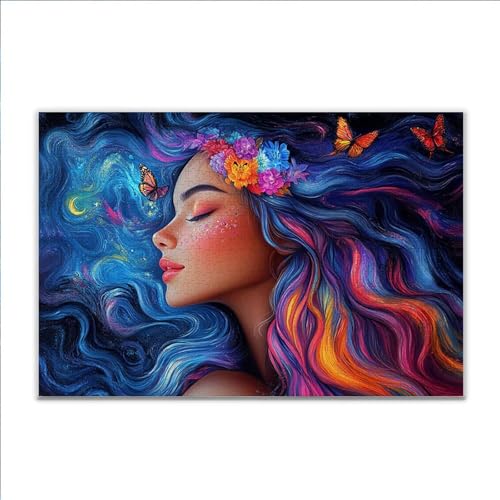 Puzzle 300 Teile Frau Schmetterling Puzzle Erwachsene Anspruchsvoll, Klassische Holzpuzzle Erwachsene, Puzzlespiele für Die Ganze Familie, Jigsaw Puzzel ab 14 Jahre für Junge Mädchen Geschenke P-0 Puzzle 300 Teile Frau Schmetterling Puzzle Erwachsene Anspruchsvoll, Klassische Holzpuzzle Erwachsene, Puzzlespiele für Die Ganze Familie, Jigsaw Puzzel ab 14 Jahre für Junge Mädchen Geschenke P-0 von JIANFREY