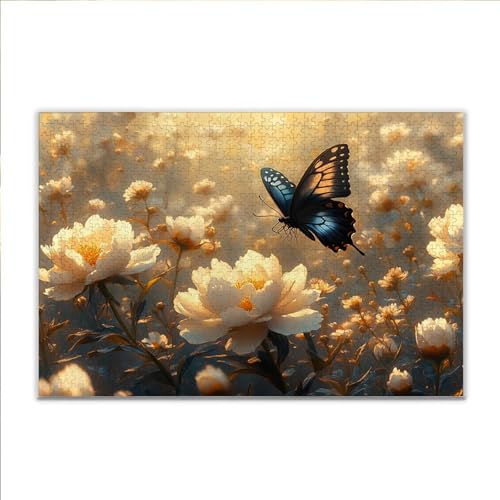 Puzzle 300 Teile Schmetterling Blume Puzzle Erwachsene Anspruchsvoll, Klassische Holzpuzzle Erwachsene, Puzzlespiele für Die Ganze Familie, Jigsaw Puzzel ab 14 Jahre für Junge Mädchen Geschenke G-4 Puzzle 300 Teile Schmetterling Blume Puzzle Erwachsene Anspruchsvoll, Klassische Holzpuzzle Erwachsene, Puzzlespiele für Die Ganze Familie, Jigsaw Puzzel ab 14 Jahre für Junge Mädchen Geschenke G-4 von JIANFREY