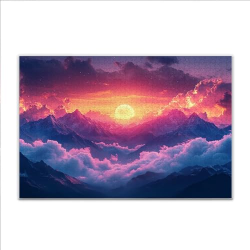 Puzzle 300 Teile Sonnenuntergang Landschaft Puzzle Erwachsene Anspruchsvoll, Klassische Holzpuzzle Erwachsene, Puzzlespiele für Die Ganze Familie, Jigsaw Puzzel ab 14 Jahre für Junge Mädchen J-4 Puzzle 300 Teile Sonnenuntergang Landschaft Puzzle Erwachsene Anspruchsvoll, Klassische Holzpuzzle Erwachsene, Puzzlespiele für Die Ganze Familie, Jigsaw Puzzel ab 14 Jahre für Junge Mädchen J-4 von JIANFREY