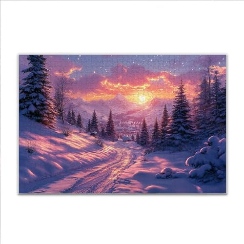 Puzzle 300 Teile Winter Landschaft Puzzle Erwachsene Anspruchsvoll, Klassische Holzpuzzle Erwachsene, Puzzlespiele für Die Ganze Familie, Jigsaw Puzzel ab 14 Jahre für Junge Mädchen Geschenke P-8 Puzzle 300 Teile Winter Landschaft Puzzle Erwachsene Anspruchsvoll, Klassische Holzpuzzle Erwachsene, Puzzlespiele für Die Ganze Familie, Jigsaw Puzzel ab 14 Jahre für Junge Mädchen Geschenke P-8 von JIANFREY