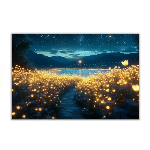 Puzzle 4000 Teile Fantasie Blume Puzzle Erwachsene Anspruchsvoll, Klassische Holzpuzzle Erwachsene, Puzzlespiele für Die Ganze Familie, Wooden Jigsaw Puzzel ab 14 Jahre für Junge Mädchen Geschenke Q-9 von JIANFREY