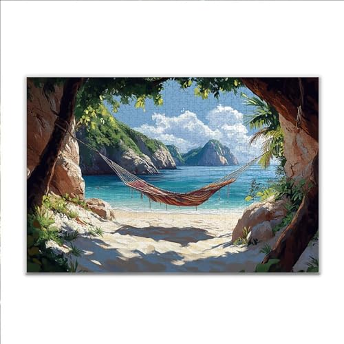 Puzzle 4000 Teile Ozean Frühling Puzzle Erwachsene Anspruchsvoll, Klassische Holzpuzzle Erwachsene, Puzzlespiele für Die Ganze Familie, Wooden Jigsaw Puzzel ab 14 Jahre für Junge Mädchen Geschenke U-4 von JIANFREY
