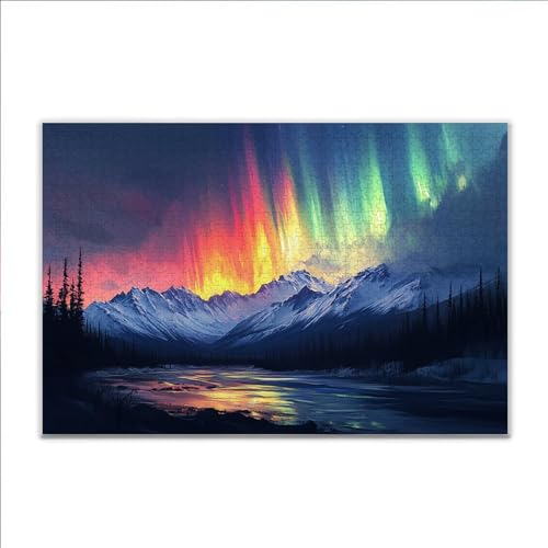 Puzzle Aurora Landschaft Klassische Puzzle 3000 Teile Erwachsene, Holzpuzzle Erwachsene Anspruchsvoll, 2025 Impossible Puzzel Kunst Lernspiel, Schwer Wooden Jigsaw Set Ostern Geschenk Wohnkultur D-71 Puzzle Aurora Landschaft Klassische Puzzle 3000 Teile Erwachsene, Holzpuzzle Erwachsene Anspruchsvoll, 2025 Impossible Puzzel Kunst Lernspiel, Schwer Wooden Jigsaw Set Ostern Geschenk Wohnkultur D-71 von JIANFREY