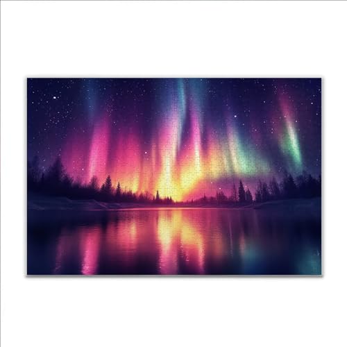 Puzzle Aurora Landschaft Klassische Puzzle 3000 Teile Erwachsene, Holzpuzzle Erwachsene Anspruchsvoll, 2025 Impossible Puzzel Kunst Lernspiel, Schwer Wooden Jigsaw Set Ostern Geschenk Wohnkultur H-2 Puzzle Aurora Landschaft Klassische Puzzle 3000 Teile Erwachsene, Holzpuzzle Erwachsene Anspruchsvoll, 2025 Impossible Puzzel Kunst Lernspiel, Schwer Wooden Jigsaw Set Ostern Geschenk Wohnkultur H-2 von JIANFREY