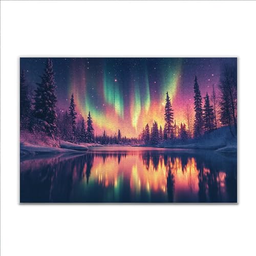 Puzzle Aurora Landschaft Klassische Puzzle 3000 Teile Erwachsene, Holzpuzzle Erwachsene Anspruchsvoll, 2025 Impossible Puzzel Kunst Lernspiel, Schwer Wooden Jigsaw Set Ostern Geschenk Wohnkultur V-9 Puzzle Aurora Landschaft Klassische Puzzle 3000 Teile Erwachsene, Holzpuzzle Erwachsene Anspruchsvoll, 2025 Impossible Puzzel Kunst Lernspiel, Schwer Wooden Jigsaw Set Ostern Geschenk Wohnkultur V-9 von JIANFREY