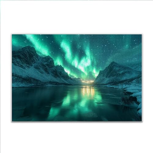 Puzzle Aurora Landschaft Klassische Puzzle 5000 Teile Erwachsene, Holzpuzzle Erwachsene Anspruchsvoll, 2025 Impossible Puzzel Kunst Lernspiel, Schwer Wooden Jigsaw Set Ostern Geschenk Wohnkultur R-3 Puzzle Aurora Landschaft Klassische Puzzle 5000 Teile Erwachsene, Holzpuzzle Erwachsene Anspruchsvoll, 2025 Impossible Puzzel Kunst Lernspiel, Schwer Wooden Jigsaw Set Ostern Geschenk Wohnkultur R-3 von JIANFREY