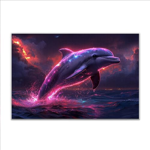 Puzzle Delphin Tier Klassische Puzzle 5000 Teile Erwachsene, Holzpuzzle Erwachsene Anspruchsvoll, 2025 Impossible Puzzel Kunst Lernspiel, Schwer DIY Wooden Jigsaw Set Ostern Geschenk Wohnkultur E-2 Puzzle Delphin Tier Klassische Puzzle 5000 Teile Erwachsene, Holzpuzzle Erwachsene Anspruchsvoll, 2025 Impossible Puzzel Kunst Lernspiel, Schwer DIY Wooden Jigsaw Set Ostern Geschenk Wohnkultur E-2 von JIANFREY