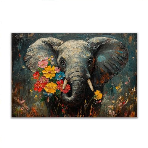 Puzzle Elefant Tier Klassische Puzzle 5000 Teile Erwachsene, Holzpuzzle Erwachsene Anspruchsvoll, 2025 Impossible Puzzel Kunst Lernspiel, Schwer DIY Wooden Jigsaw Set Ostern Geschenk Wohnkultur Z-2 von JIANFREY