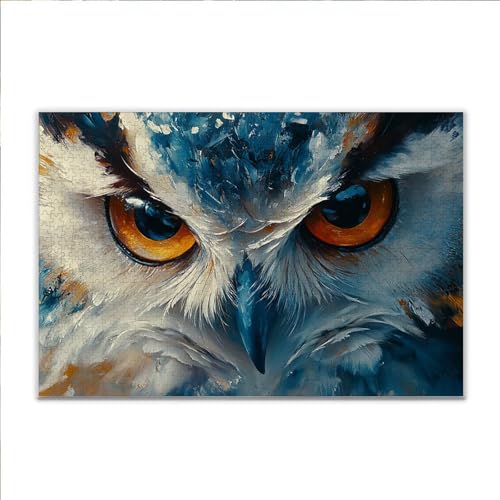 Puzzle Eule Tier Klassische Puzzle 200 Teile Erwachsene, Holzpuzzle Erwachsene Anspruchsvoll, 2025 Impossible Puzzel Kunst Lernspiel, Schwer DIY Wooden Jigsaw Set Einzigartiges Ostern Geschenk T-11 von JIANFREY