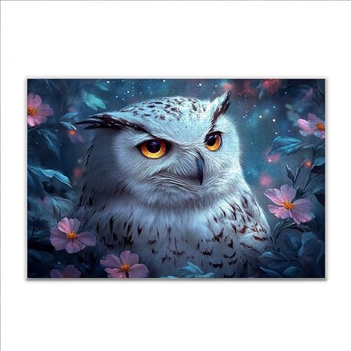 Puzzle Eule Tier Klassische Puzzle 3000 Teile Erwachsene, Holzpuzzle Erwachsene Anspruchsvoll, 2025 Impossible Puzzel Kunst Lernspiel, Schwer DIY Wooden Jigsaw Set Einzigartiges Ostern Geschenk C-5 von JIANFREY
