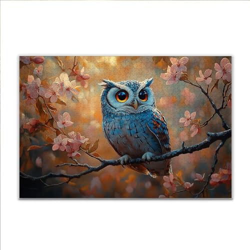 Puzzle Eule Tier Klassische Puzzle 3000 Teile Erwachsene, Holzpuzzle Erwachsene Anspruchsvoll, 2025 Impossible Puzzel Kunst Lernspiel, Schwer DIY Wooden Jigsaw Set Einzigartiges Ostern Geschenk J-4 von JIANFREY