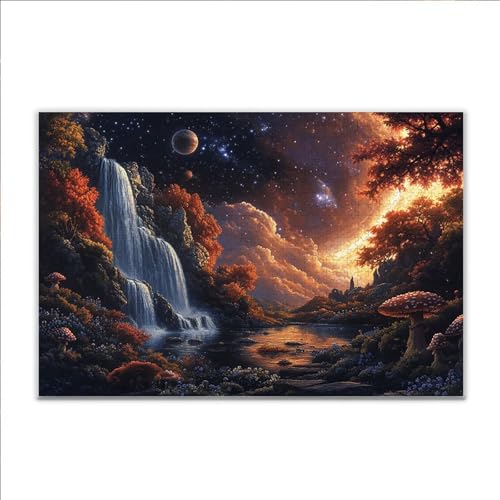 Puzzle Fallen Landschaft Klassische Puzzle 3000 Teile Erwachsene, Holzpuzzle Erwachsene Anspruchsvoll, 2025 Impossible Puzzel Kunst Lernspiel, Schwer Wooden Jigsaw Set Ostern Geschenk Wohnkultur J-3 von JIANFREY