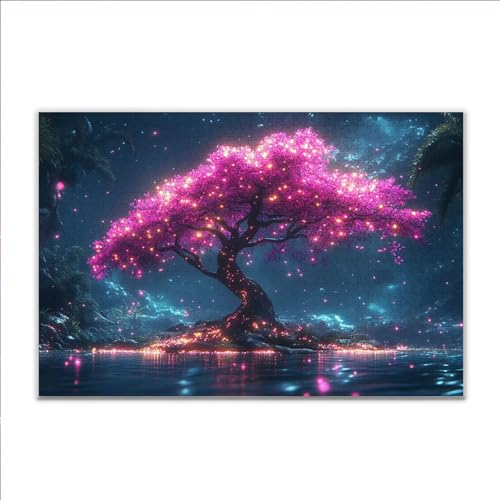Puzzle Fantasie Baum Klassische Puzzle 3000 Teile Erwachsene, Holzpuzzle Erwachsene Anspruchsvoll, 2025 Impossible Puzzel Kunst Lernspiel, Schwer DIY Wooden Jigsaw Set Ostern Geschenk Wohnkultur K-5 von JIANFREY