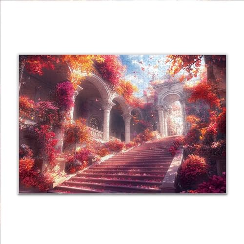 Puzzle Fantasie Landschaft Klassische Puzzle 1500 Teile Erwachsene, Holzpuzzle Erwachsene Anspruchsvoll, 2025 Impossible Puzzel Kunst Lernspiel, Schwer Wooden Jigsaw Set Ostern Geschenk Wohnkultur F01 von JIANFREY
